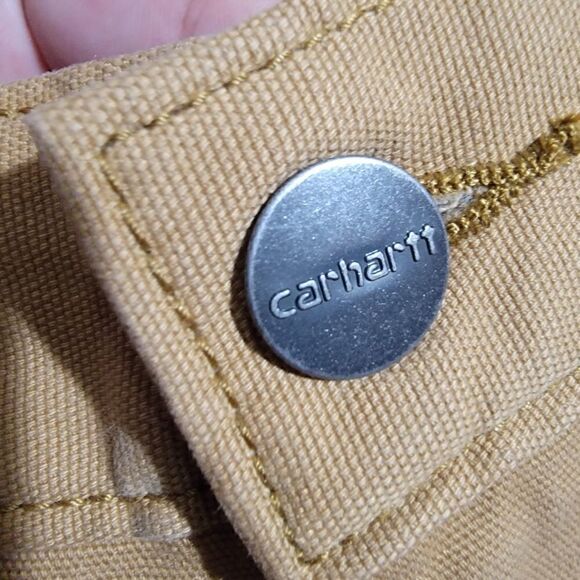 Carhartt Rugged Flex Rigby Work Shorts Relaxed Fit 31 X 10 Hickory Kakhi Cotton - Picture 5 of 13